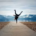 person doing one stand